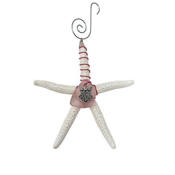 Wire Wrapped Pencil Starfish Christmas Ornament or Suncatcher - Picture 2 of 4